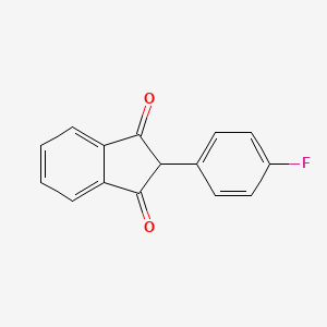 molecular formula C15H9FO2 B1672877 Fluindione CAS No. 957-56-2