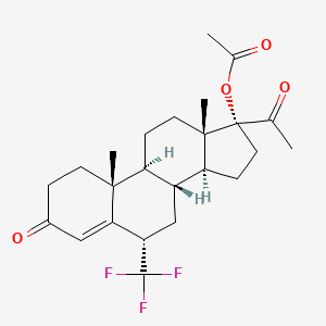 molecular formula C24H31F3O4 B1672880 Flumedroxone acetate CAS No. 987-18-8