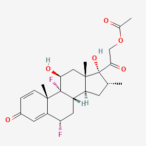 molecular formula C24H30F2O6 B1672882 Flumethasone 21-acetate CAS No. 2823-42-9