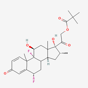 molecular formula C27H36F2O6 B1672883 Flumethasone Pivalate CAS No. 2002-29-1