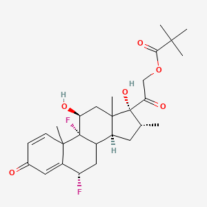 molecular formula C27H36F2O6 B1672883 Flumethasone pivalate CAS No. 2002-29-1