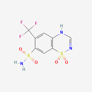 molecular formula C8H6F3N3O4S2 B1672884 Flumethiazide CAS No. 148-56-1