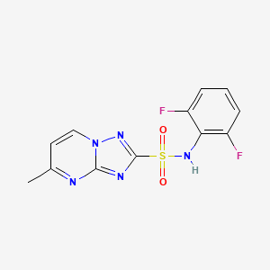 molecular formula C12H9F2N5O2S B1672885 Flumetsulam CAS No. 98967-40-9