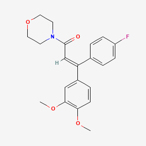 molecular formula C21H22FNO4 B1672888 Flumorph CAS No. 211867-47-9