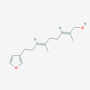 molecular formula C15H22O2 B167289 (2E,6E)-9-(furan-3-yl)-2,6-dimethylnona-2,6-dien-1-ol CAS No. 1786-16-9