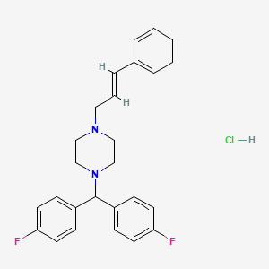 molecular formula C26H28Cl2F2N2 B1672890 盐酸氟桂利嗪 CAS No. 30484-77-6