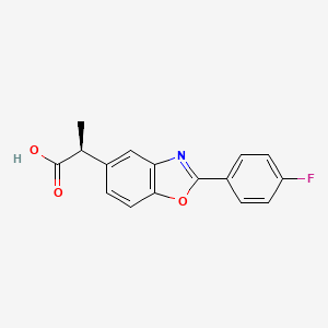 molecular formula C16H12FNO3 B1672895 Flunoxaprofen CAS No. 66934-18-7