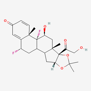 molecular formula C24H30F2O6 B1672897 Fluocinolone Acetonide CAS No. 67-73-2