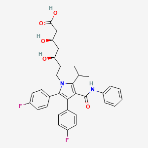 molecular formula C33H34F2N2O5 B1672905 Fluoroatorvastatin CAS No. 693794-20-6