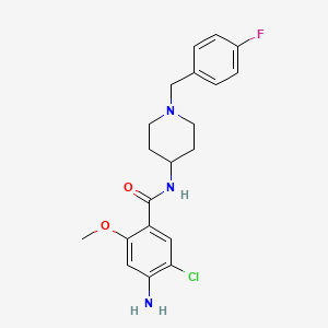 molecular formula C20H23ClFN3O2 B1672906 Fluoroclebopride CAS No. 154540-49-5