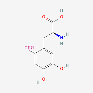 molecular formula C9H10FNO4 B1672908 Fluorodopa (18F) CAS No. 92812-82-3
