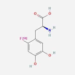 molecular formula C9H1018FNO4 B1672908 Fluorodopa (18F) CAS No. 92812-82-3