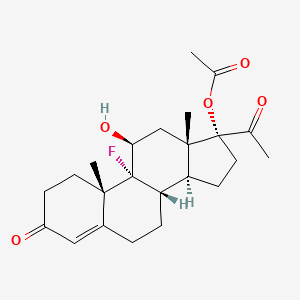 molecular formula C23H31FO5 B1672910 Flurogestone Acetate CAS No. 2529-45-5