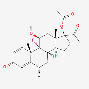 molecular formula C24H31FO5 B1672913 Fluorometholone Acetate CAS No. 3801-06-7