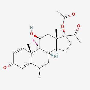 molecular formula C24H31FO5 B1672913 Fluorometholone acetate CAS No. 3801-06-7