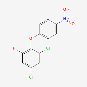 molecular formula C12H6Cl2FNO3 B1672915 Fluoronitrofen CAS No. 13738-63-1