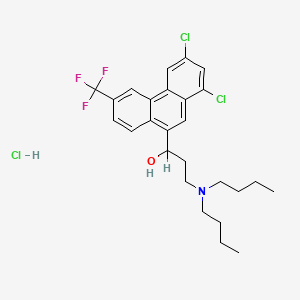 molecular formula C26H31Cl3F3NO B1672921 Halofantrine hydrochloride CAS No. 36167-63-2