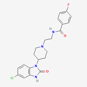 molecular formula C21H22ClFN4O2 B1672926 Halopemide CAS No. 59831-65-1