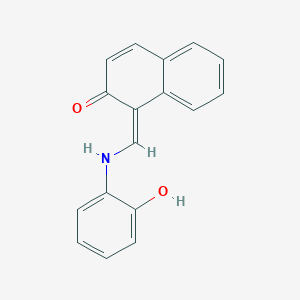 molecular formula C17H13NO2 B1672936 1-(((2-Hydroxyphenyl)imino)methyl)-2-naphthol CAS No. 138736-73-9