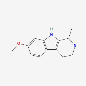 molecular formula C13H14N2O B1672942 Harmaline CAS No. 304-21-2