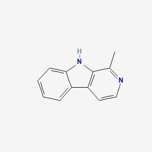 molecular formula C12H10N2 B1672943 Harman CAS No. 486-84-0