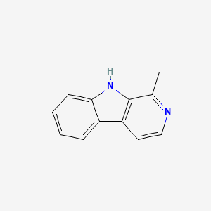 molecular formula C12H10N2 B1672943 Harmane CAS No. 486-84-0