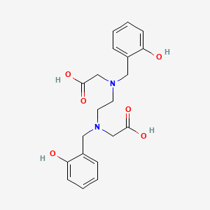 molecular formula C20H24N2O6 B1672948 N,N'-Bis(2-hydroxybenzyl)ethylenediamine-N,N'-diacetic acid CAS No. 35998-29-9