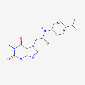 molecular formula C18H21N5O3 B1672953 HC-030031 CAS No. 349085-38-7