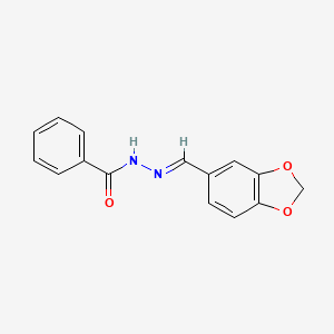 molecular formula C15H12N2O3 B1672960 3-(6-chloro-2H-chromen-3-yl)prop-2-enoic acid CAS No. 874787-49-2