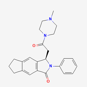 molecular formula C24H27N3O2 B1672964 (-)-JM-1232 CAS No. 1013427-48-9