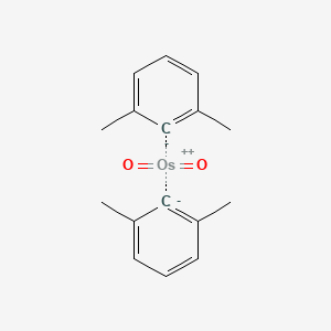 molecular formula C16H18O2Os B1672965 JM 1397 CAS No. 121043-78-5