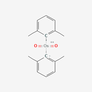 molecular formula C16H18O2Os B1672965 Bis(2,6-dimethylphenyl)-dioxo-osmium CAS No. 121043-78-5
