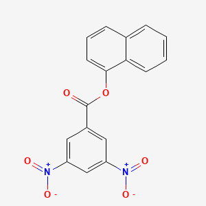 molecular formula C17H10N2O6 B1672969 1-Naphthyl 3,5-dinitrobenzoate 