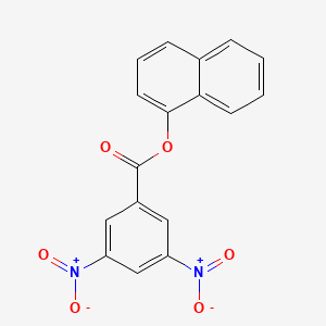 molecular formula C17H10N2O6 B1672969 1-Naphthyl 3,5-dinitrobenzoate CAS No. 93261-39-3