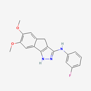 molecular formula C18H16FN3O2 B1672987 JNJ-10198409 CAS No. 627518-40-5