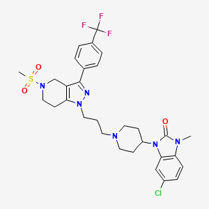 molecular formula C30H34ClF3N6O3S B1672991 JNJ 10329670 CAS No. 400797-24-2