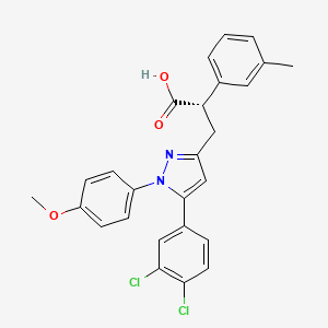 molecular formula C26H22Cl2N2O3 B1672998 JNJ-17156516 CAS No. 649551-06-4