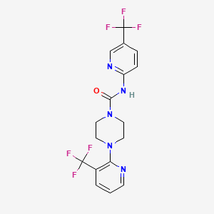 molecular formula C17H15F6N5O B1673000 JNJ-17203212 CAS No. 821768-06-3