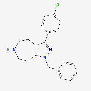 molecular formula C20H20ClN3 B1673001 JNJ-18038683 free base CAS No. 851373-91-6