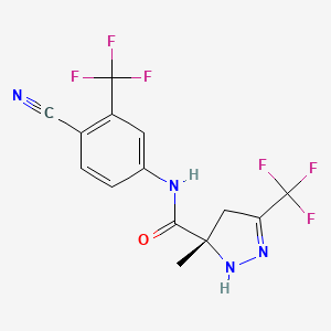 molecular formula C14H10F6N4O B1673012 Unii-544SF265DA CAS No. 888072-47-7