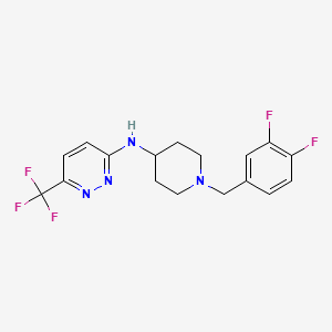 molecular formula C17H17F5N4 B1673015 JNJ-37822681 CAS No. 935776-74-2