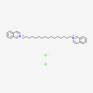 molecular formula C34H46Cl2N2 B1673033 Hedaquinium chloride CAS No. 4310-89-8