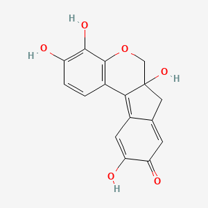 molecular formula C16H12O6 B1673047 Hematein CAS No. 475-25-2