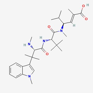 molecular formula C30H46N4O4 B1673049 Hemiasterlin CAS No. 157207-90-4