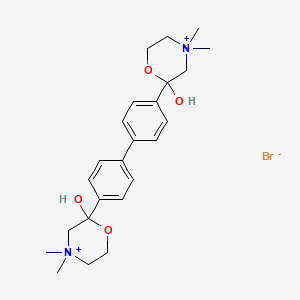 molecular formula C24H34Br2N2O4 B1673050 Hemicholinium 3 CAS No. 312-45-8