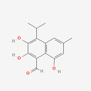 molecular formula C15H16O4 B1673051 Hemigossypol CAS No. 40817-07-0