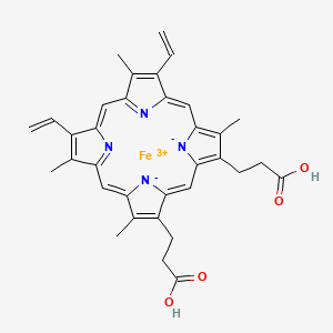 molecular formula C34H32ClFeN4O4 B1673052 Hemin CAS No. 16009-13-5