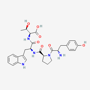 B1673055 Tyrosyl-prolyl-tryptophyl-threonine CAS No. 103930-64-9