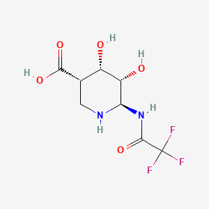 molecular formula C8H11F3N2O5 B1673060 Heparastatin CAS No. 153758-25-9