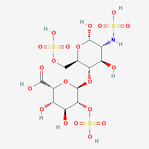molecular formula C26H42N2O37S5 B1673061 Heparinsodiumsalt CAS No. 9005-49-6